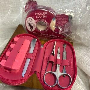 NWT Fashion Emergency bundle: manicure nail set and flash tape
